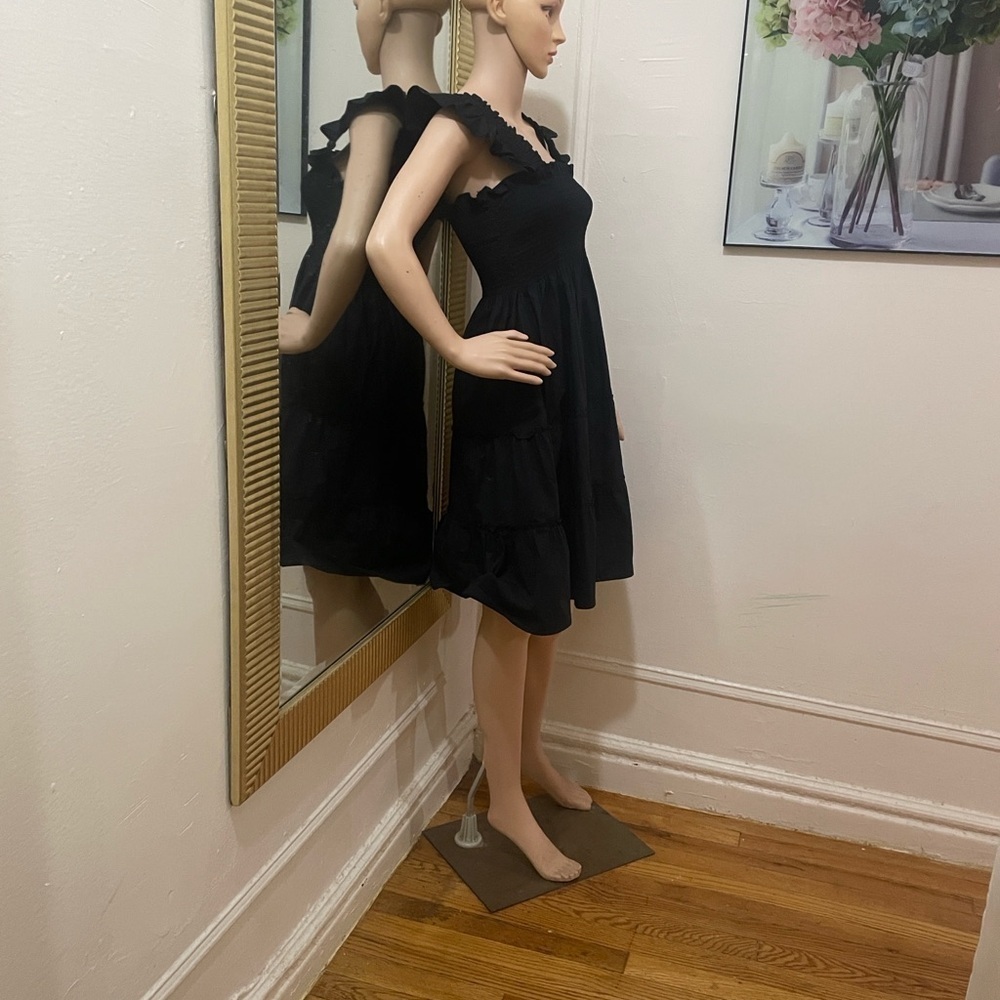Hill House Black Ruffle Mini Dress - Picture 12 of 12